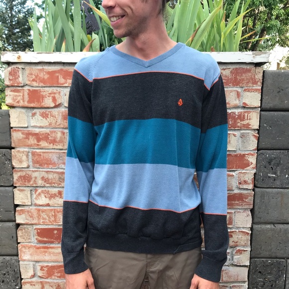 volcom striped sweater